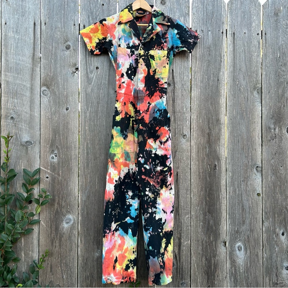 Big Bud Press Magic Waters Short Sleeve Jumpsuit Sz XXS